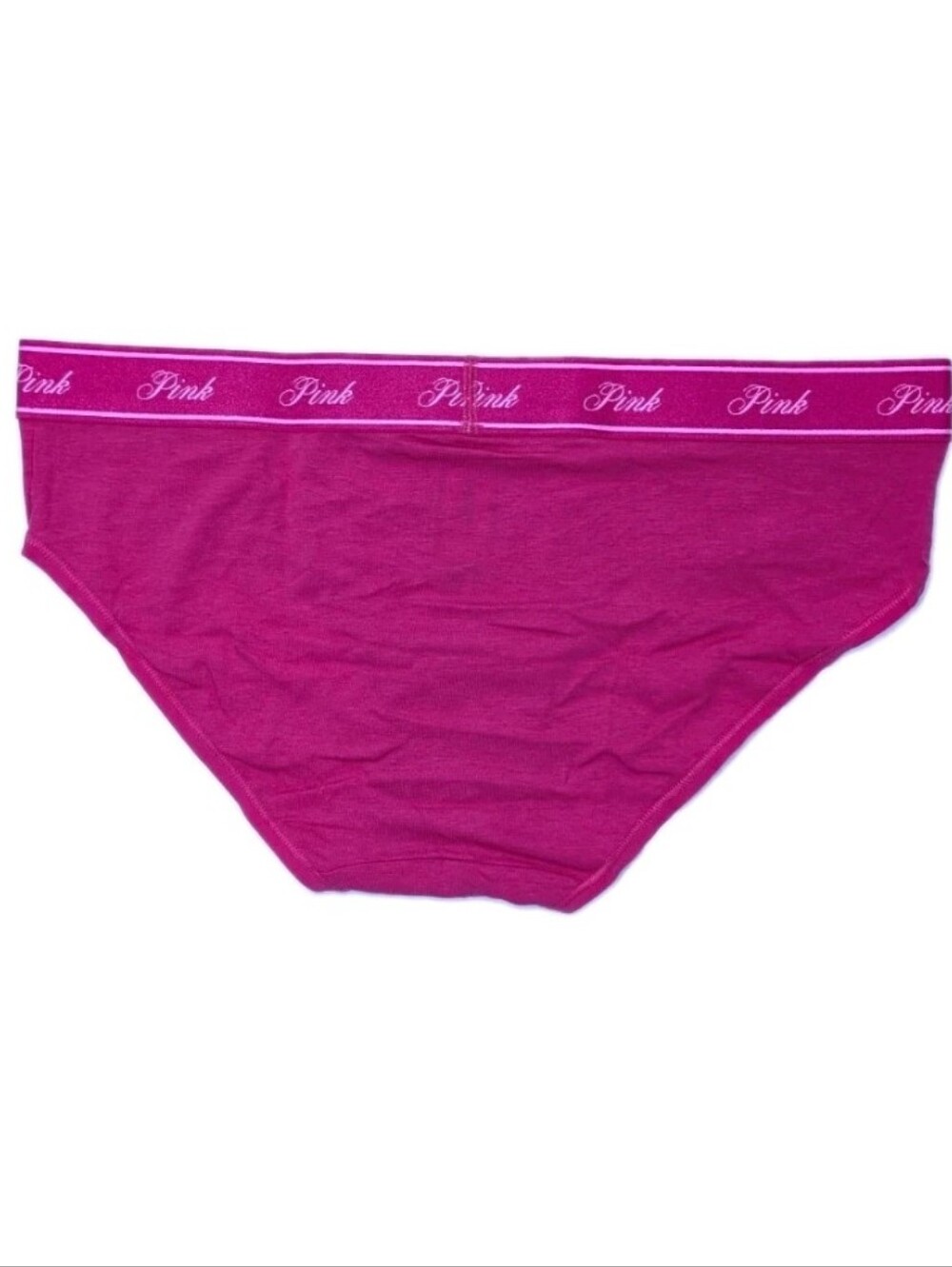 Victoria's Secret Pink Logo Cotton Hiphugger Medium VS Women Panty cherry 7jgn - Picture 5 of 8
